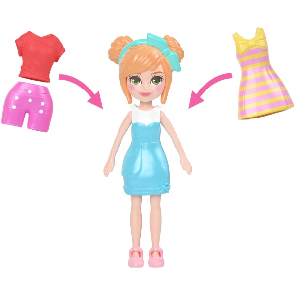 Фото - Ляльковий набір Polly Pocket підвіска з мінімодницею "Фруктовий стиль" в асортименті (JKR51)