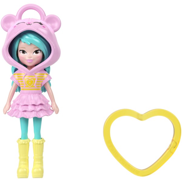 Фото - Кукла Polly Pocket Брелок в худи (в асс.) (JMN38)
