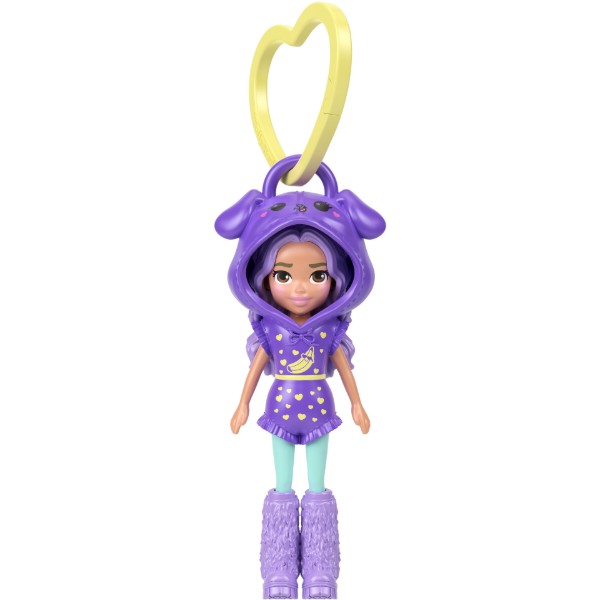 Фото - Кукла Polly Pocket Брелок в худи (в асс.) (JMN38)