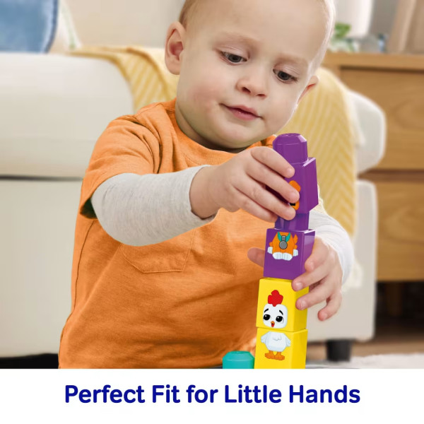 Фото - Пластиковый конструктор Mega Bloks "Трактор с животными" (JKG33)