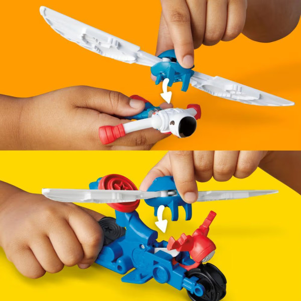 Фото - Набори для ліплення Hasbro Play Doh Капітан Америка з мотоциклом (G0555)