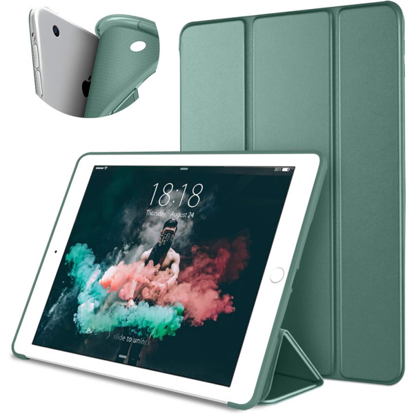 Фото - Чохол для планшету BeCover Tri Fold Soft TPU Silicone for Apple iPad 9.7 2017/2018 A1822/A1823/A1893/A1954 Dark Green (711129)