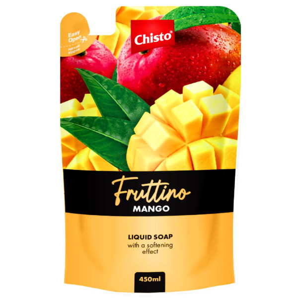 Фото - Жидкое мыло для рук Chisto Fruttino дой-пак 450 мл Mango (4820204703493)