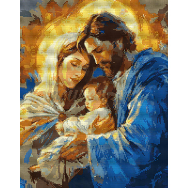 Фото - Алмазний живопис Santi Святе сімейство 40х50 см на підрамнику (956069)