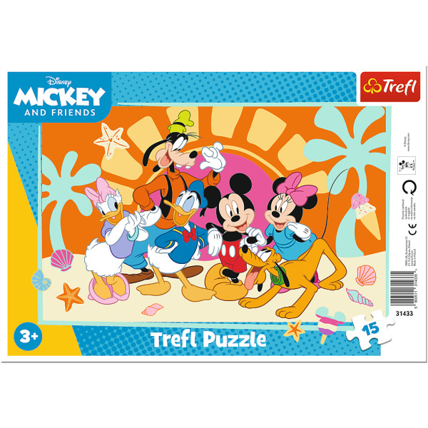 Фото - Пазлы (3-4 года) Trefl Mickey Mouse and Friends Любознательный Микки и его друзья 15 эл. (31433)