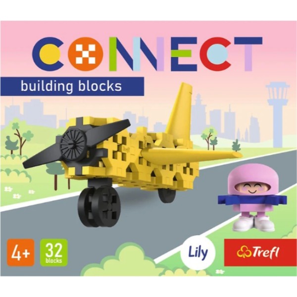 Фото - Пазли (3-4 роки) Trefl Connect Літак, 32 дет. (62042)