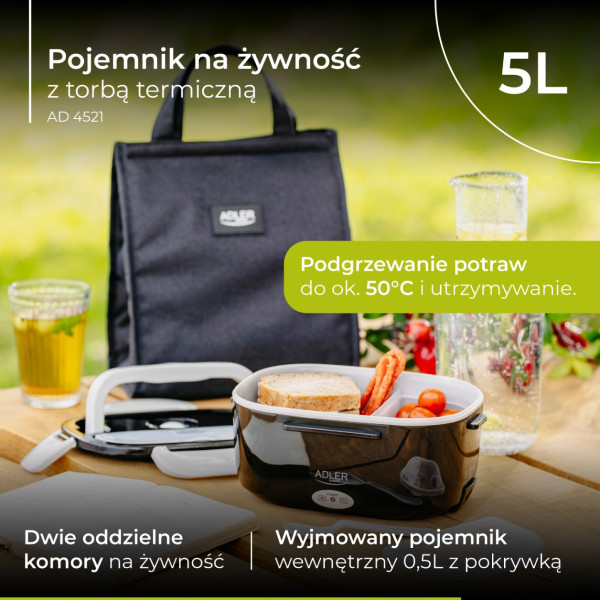 Фото - Ланч-бокс с подогревом Adler AD 4521