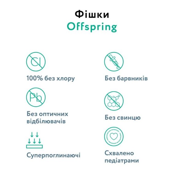 Фото - Одноразові підгузки-трусики Offspring розмір M 6-11 кг 42 шт. Підводний світ (DP-OI-FAP-M42P-AQT)