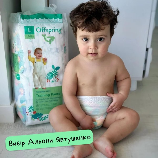 Фото - Одноразові підгузки-трусики Offspring розмір XXL 15-23 кг 24 шт. Небо (DP-OI-FAP-XXL24P-SKY)