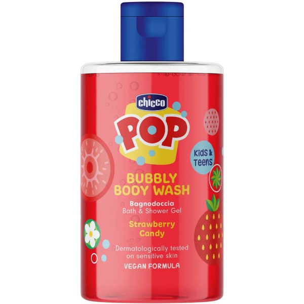 Фото - Гель для душа детский Chicco Pop Strawberry Candy 300 мл (12370.00)