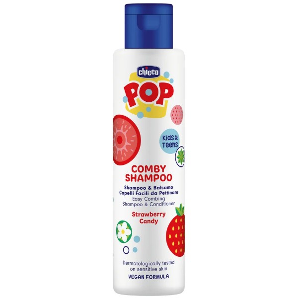 Фото - Шампунь для дітей Chicco 2в1 Pop Strawberry Candy 250 мл (12372.00)