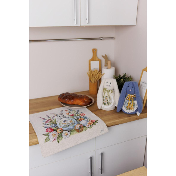 Фото - М'яка іграшка Прованс стопер Зайчик пухнастий молочний 22 см (044592)