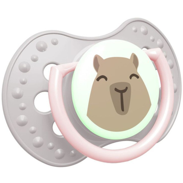 Фото - Динамічна пустушка Lovi 0-6 м-ців 2 шт. CapiChill - рожева (22/932girl)