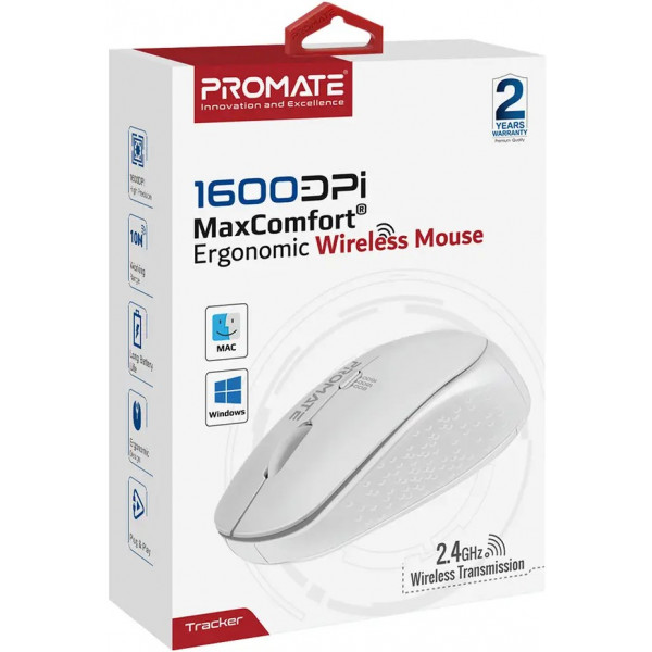 Фото - Миша бездротова Promate Tracker White