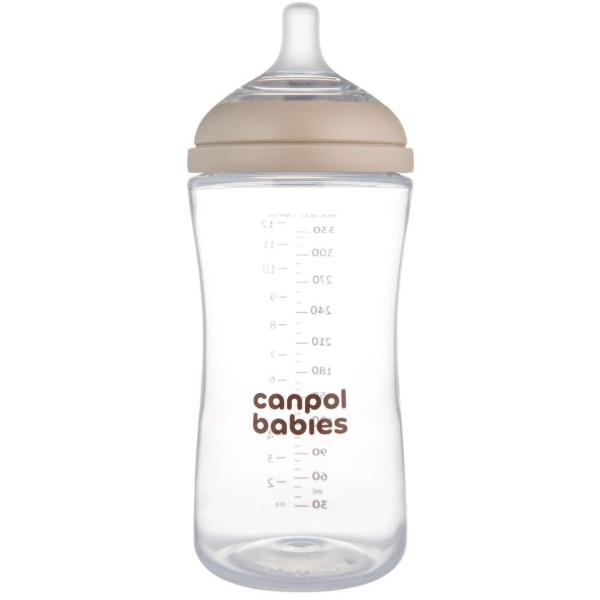 Фото - Пляшка для годування Canpol babies Natural Shape з соскою Dual-zone 330 мл (35/402)