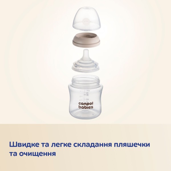Фото - Пляшка для годування Canpol babies Natural Shape з соскою Dual-zone 330 мл (35/402)