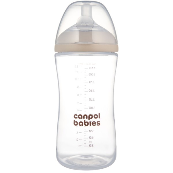 Фото - Пляшка для годування Canpol babies Natural Shape з соскою Dual-zone 330 мл (35/402)