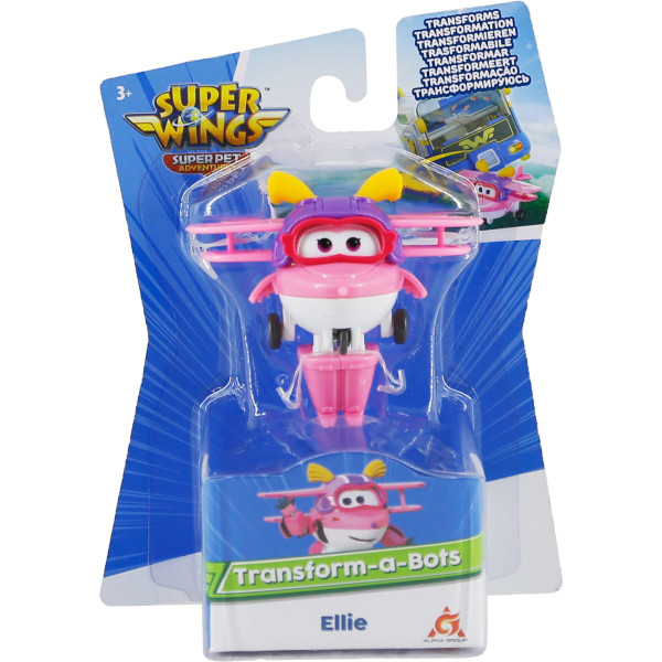 Фото - Колекційна фігурка Super Wings Transform-a-Bots Ellie (EU770038)