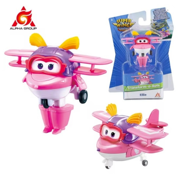 Фото - Колекційна фігурка Super Wings Transform-a-Bots Ellie (EU770038)