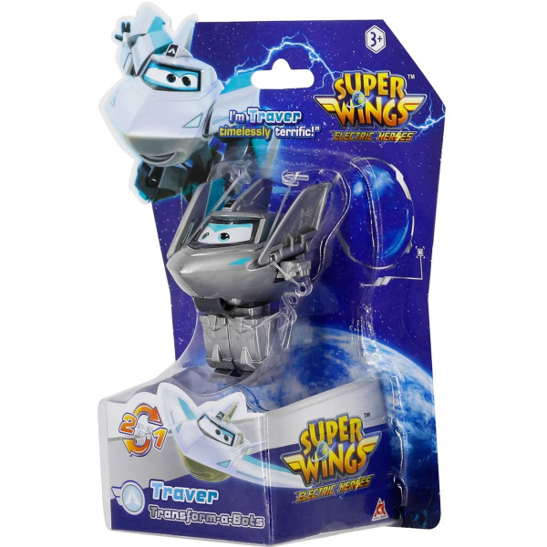 Фото - Колекційна фігурка Super Wings Transform-a-Bots Traver (EU780032)