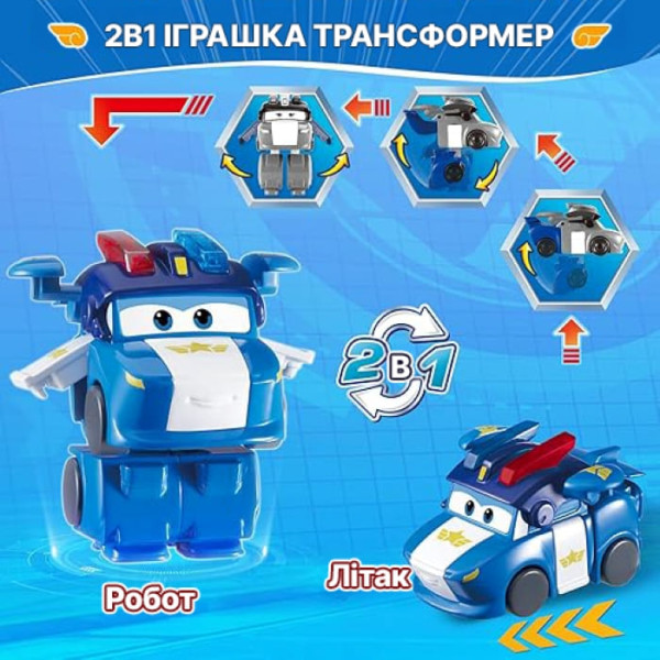 Фото - Колекційна фігурка Super Wings Transform-a-Bots Lucie (EU780035)