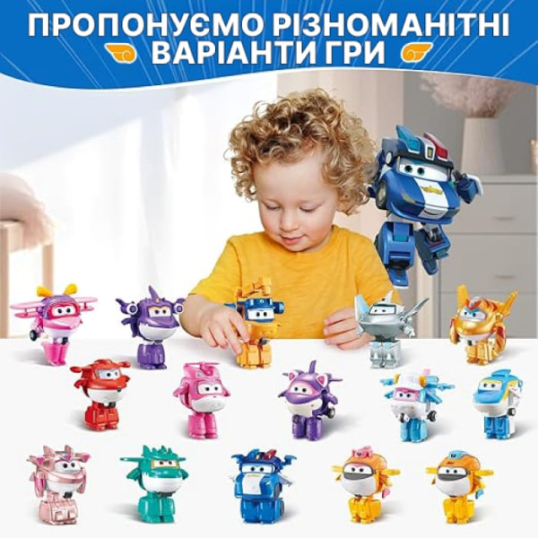 Фото - Колекційна фігурка Super Wings Transform-a-Bots Lucie (EU780035)