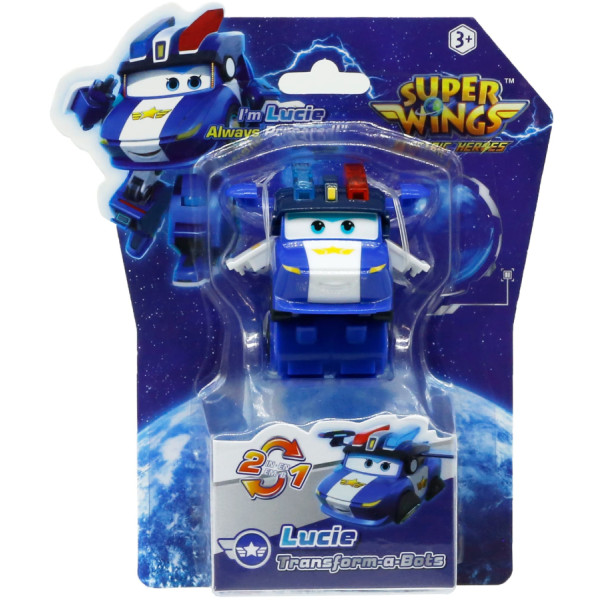 Фото - Колекційна фігурка Super Wings Transform-a-Bots Lucie (EU780035)