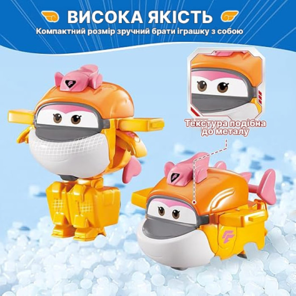 Фото - Колекційна фігурка Super Wings Transform-a-Bots Tiki (EU780059)