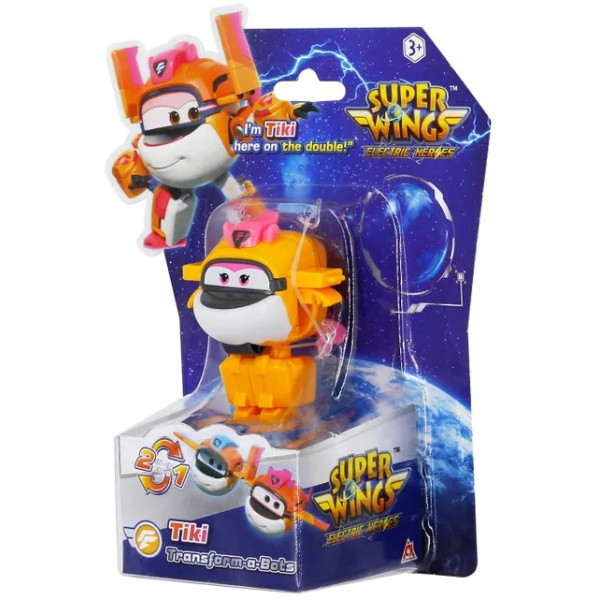 Фото - Колекційна фігурка Super Wings Transform-a-Bots Tiki (EU780059)