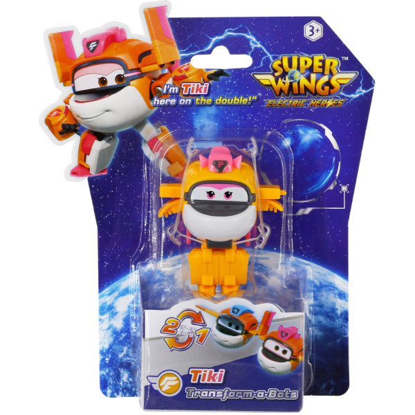 Фото - Колекційна фігурка Super Wings Transform-a-Bots Tiki (EU780059)