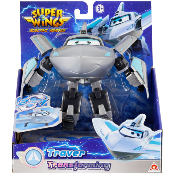Фото - Колекційна фігурка Super Wings Transforming Traver (EU780232)