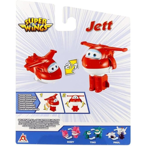 Фото - Колекційна фігурка Super Wings Transforming Jett (EU780621)