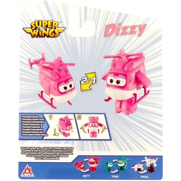 Фото - Колекційна фігурка Super Wings Transforming Dizzy (EU780622)