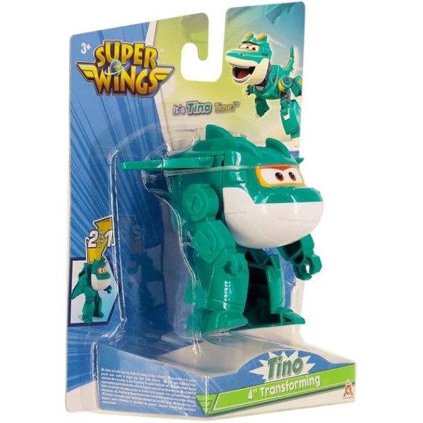 Фото - Коллекционная фигурка Super Wings Transforming Tino (EU780623)