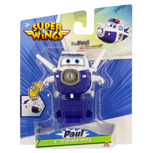 Фото - Коллекционная фигурка Super Wings Transforming Paul (EU780624)