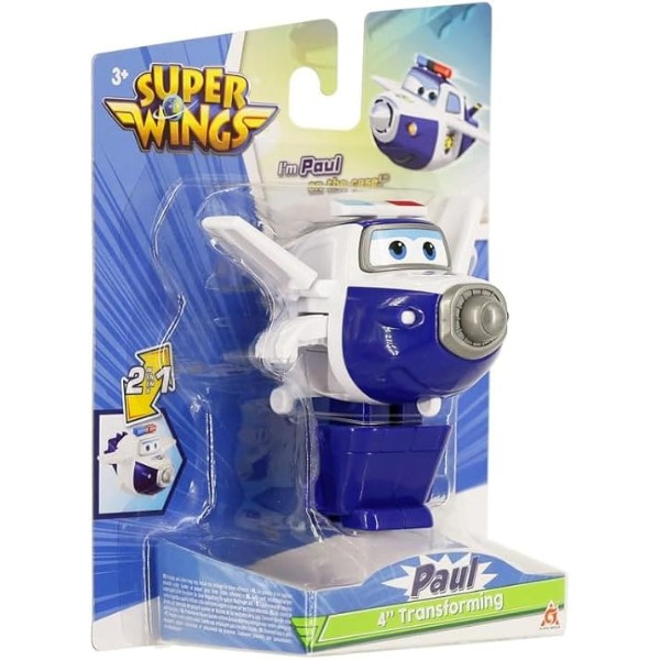 Фото - Коллекционная фигурка Super Wings Transforming Paul (EU780624)