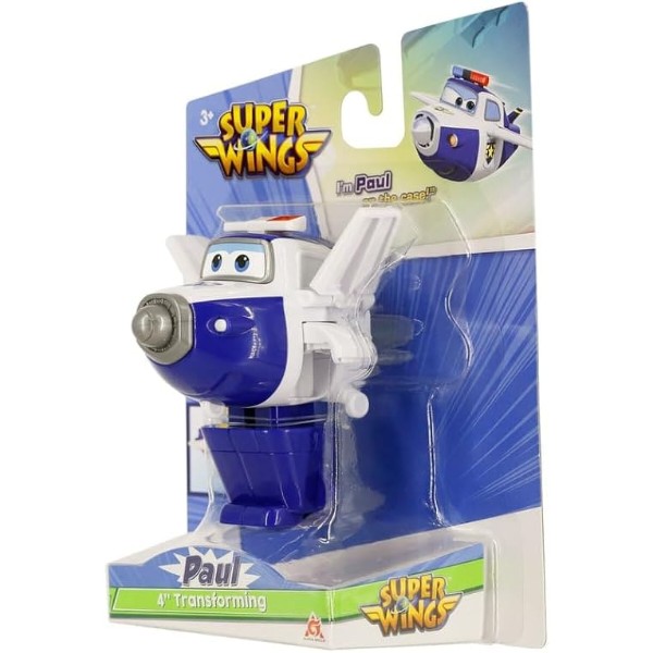 Фото - Коллекционная фигурка Super Wings Transforming Paul (EU780624)