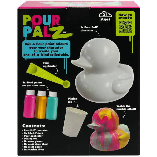 Фото - Набір для декупажу та розпису Pour Palz Флюїд Арт - Каченя Золота феєрія (GS-G26261B)