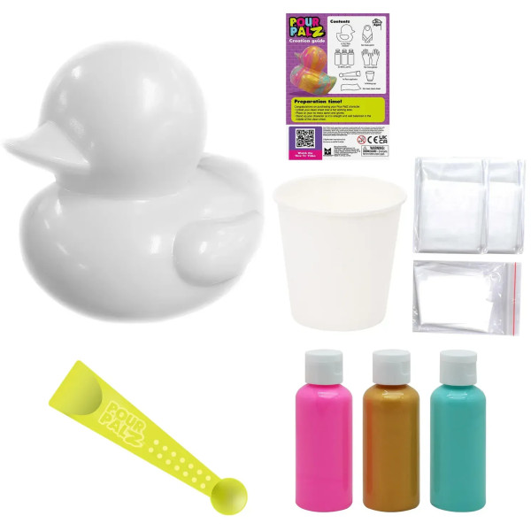 Фото - Набір для декупажу та розпису Pour Palz Флюїд Арт - Каченя Золота феєрія (GS-G26261B)