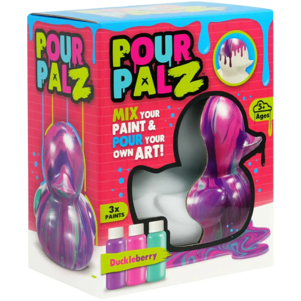 Фото - Набір для декупажу та розпису Pour Palz Флюїд Арт - Каченя Ягідна фантазія (GS-G26261C)