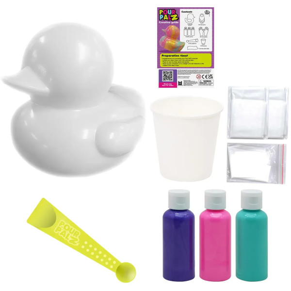 Фото - Набір для декупажу та розпису Pour Palz Флюїд Арт - Каченя Ягідна фантазія (GS-G26261C)