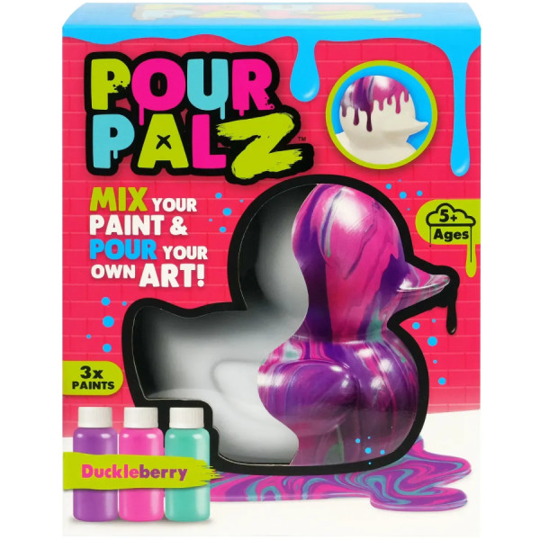 Фото - Набір для декупажу та розпису Pour Palz Флюїд Арт - Каченя Ягідна фантазія (GS-G26261C)