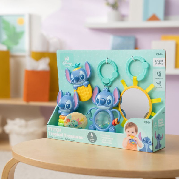 Фото - Брязкальце Bright Starts Подарунковий набір іграшок Stitch Tropical Treasures (17473)