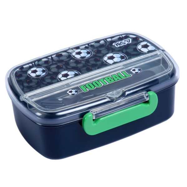 Фото - Ланч-бокс YES Football 750 мл з приладдям (708794)