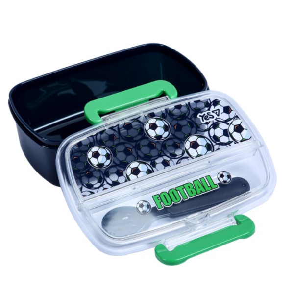 Фото - Ланч-бокс YES Football 750 мл з приладдям (708794)