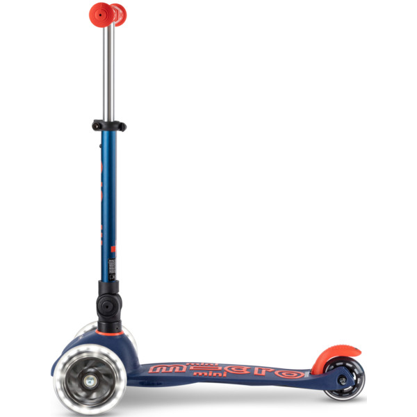 Фото - Триколісний самокат Micro серії Mini Deluxe Foldable LED – Синій (MMD196)