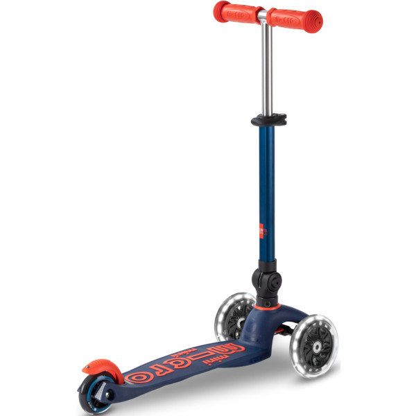 Фото - Триколісний самокат Micro серії Mini Deluxe Foldable LED – Синій (MMD196)