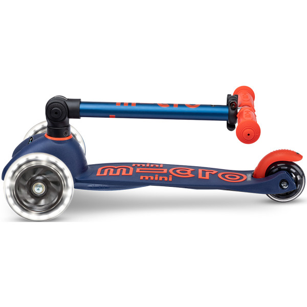 Фото - Триколісний самокат Micro серії Mini Deluxe Foldable LED – Синій (MMD196)