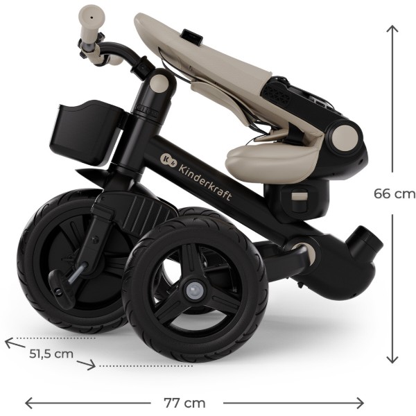 Фото - Триколісний велосипед Kinderkraft Aveo 2 Plus Beige (KRAVEO02BEG0000)