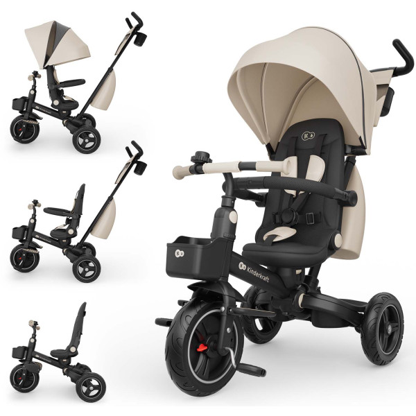 Фото - Триколісний велосипед Kinderkraft Spinstep 2 Plus Beige (KRSPST02BEGPL00)